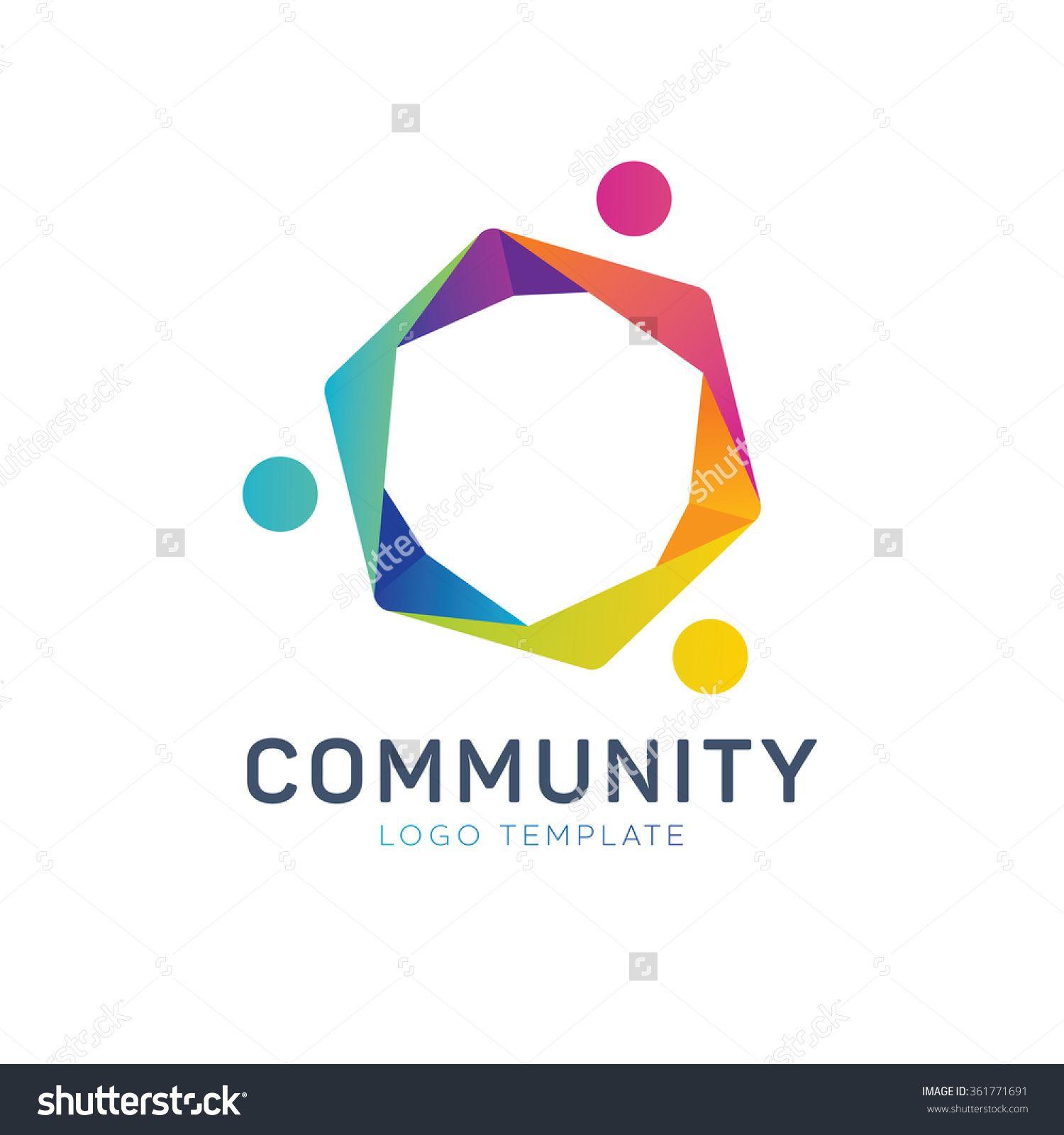 Social Logo - Community logo. Teamwork logo. Social logo. Partnership logo