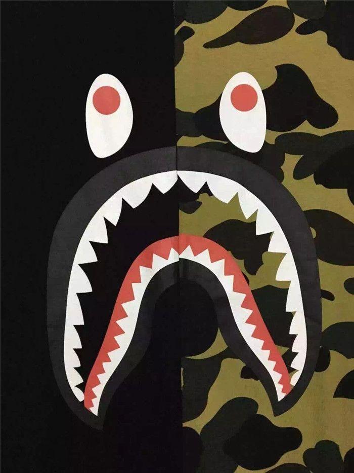 Wgm Bape Shark Logo Logodix - roblox bape t shirt