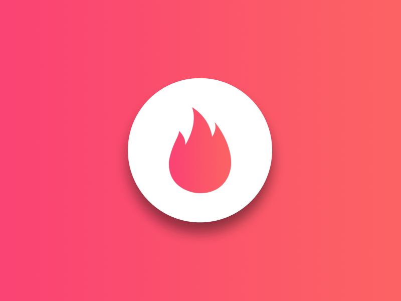 Tinder Logo - Tinder Logo Redesign | Hot App Logo by john peter | Dribbble | Dribbble