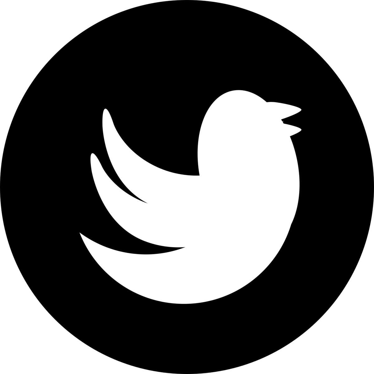 Black and White Twitter Logo - Black And White Twitter Icon Transparent_2372885