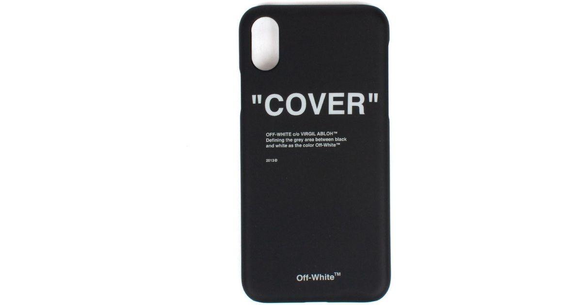 Off White X Logo - Off White C O Virgil Abloh IPhone X Logo Case In Black For Men