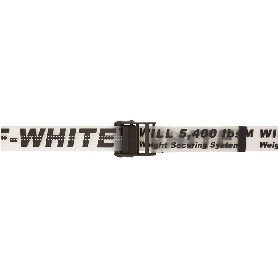 Off White Transparent Logo - Off-White c/o Virgil Abloh Black And Transparent Rubber Industrial ...