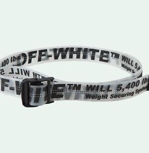 Off White Transparent Logo - Off White Limited Edition Industrial Belt. Off White Transparent
