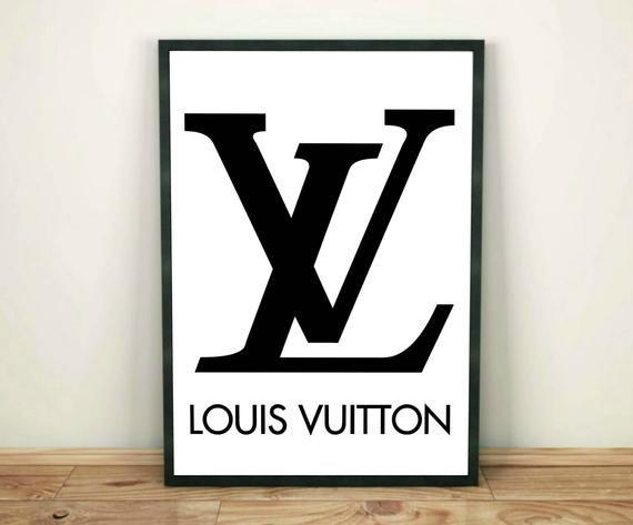 Louis Vuitton Logo - Louis Vuitton Print Louis Vuitton Logo LV Inspired Fashion | Etsy