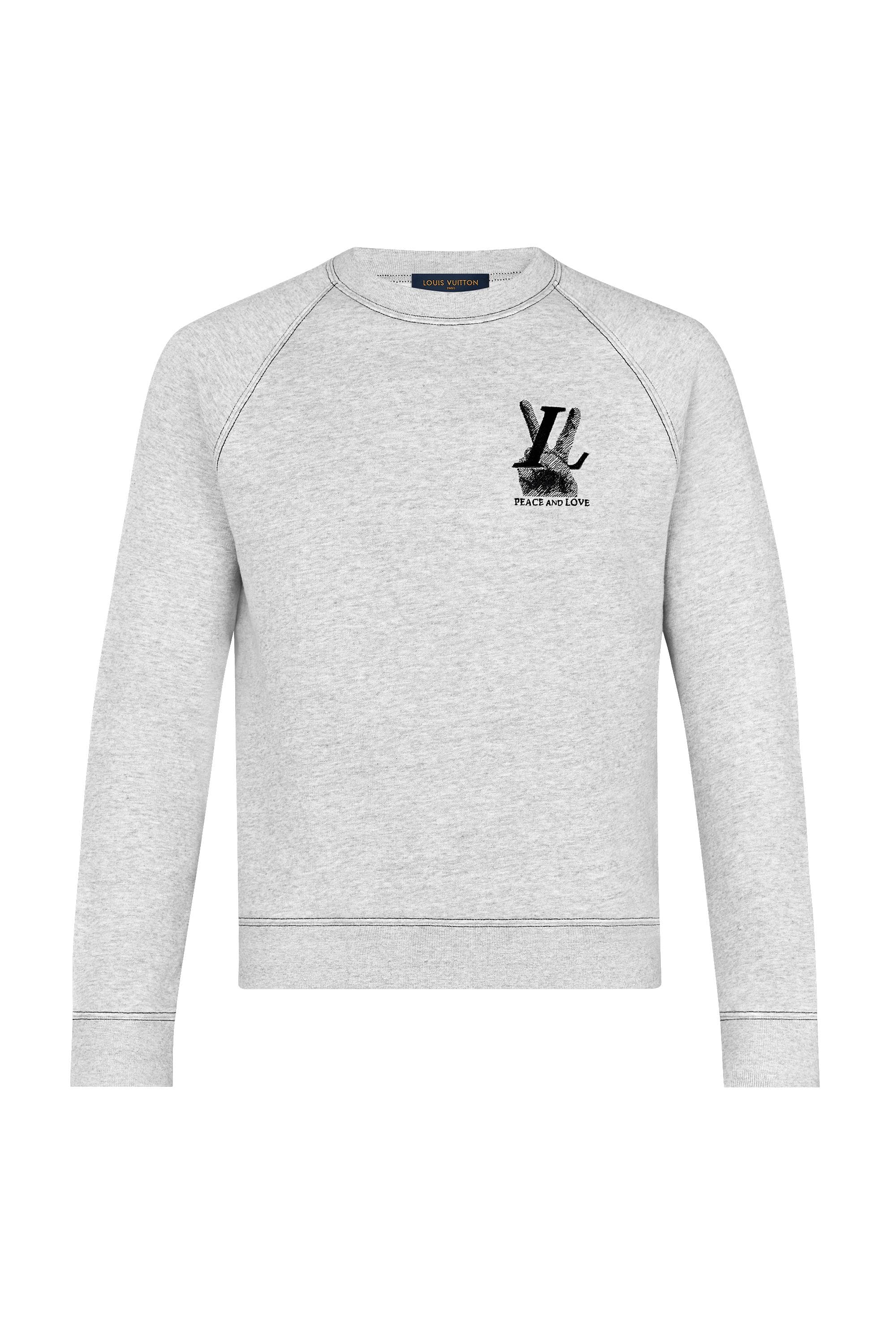 Vuitton Logo - Hand LV Logo Sweatshirt|Neon Men's Ready to Wear| LOUIS VUITTON