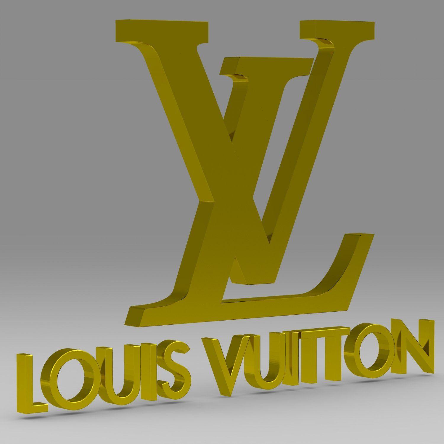 Louis Vuitton Logo - Louis Vuitton logo 3D Model in Other 3DExport