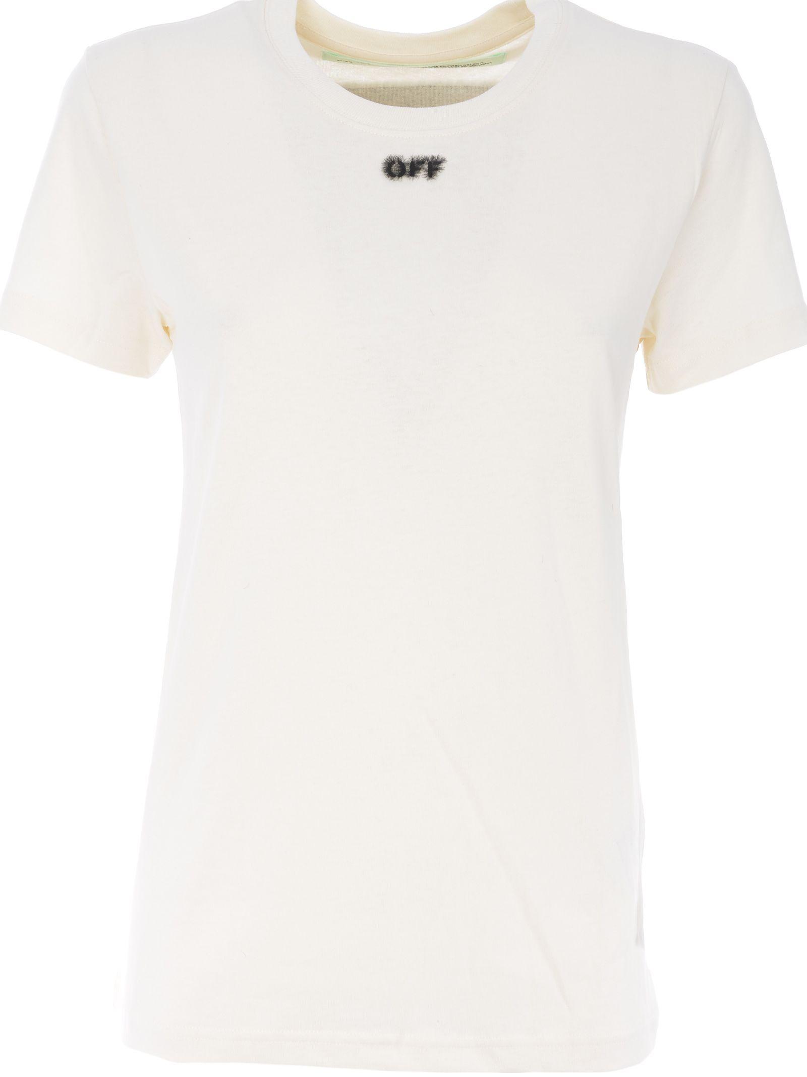 Off White Arrow Logo - Off-White Arrow Back Logo T-Shirt In Avorio | ModeSens