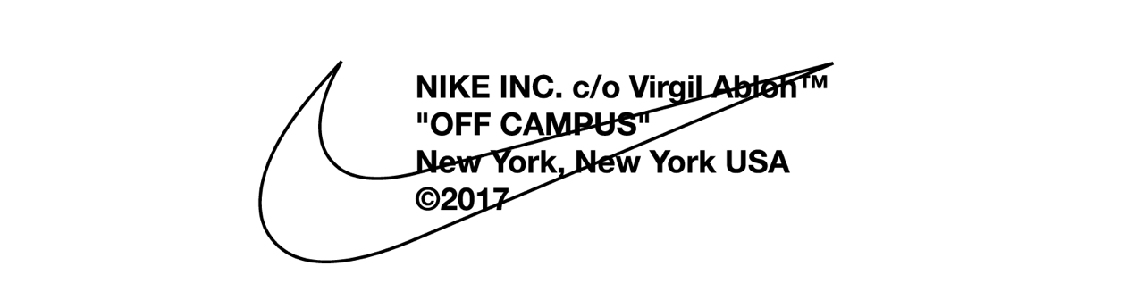 off white x nike logo