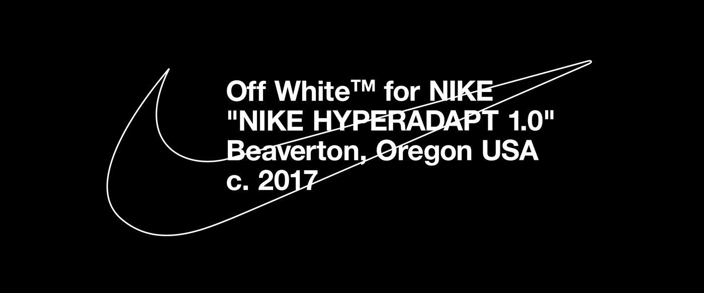 Off White Nike Logo - OFF-WHITE x Nike HyperAdapt 1.0 on Behance
