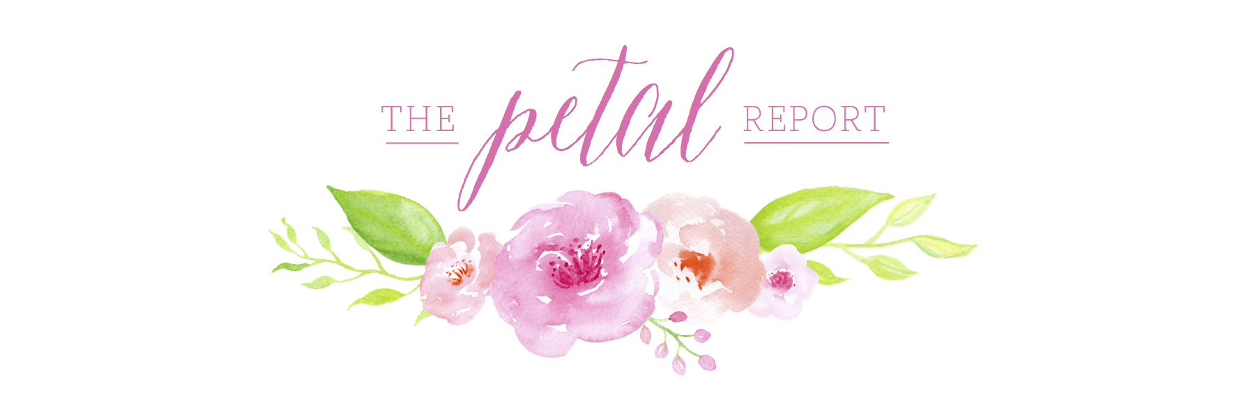 Petal Logo - The Petal Report. Charleston, SC Wedding Consulting Firm. Full