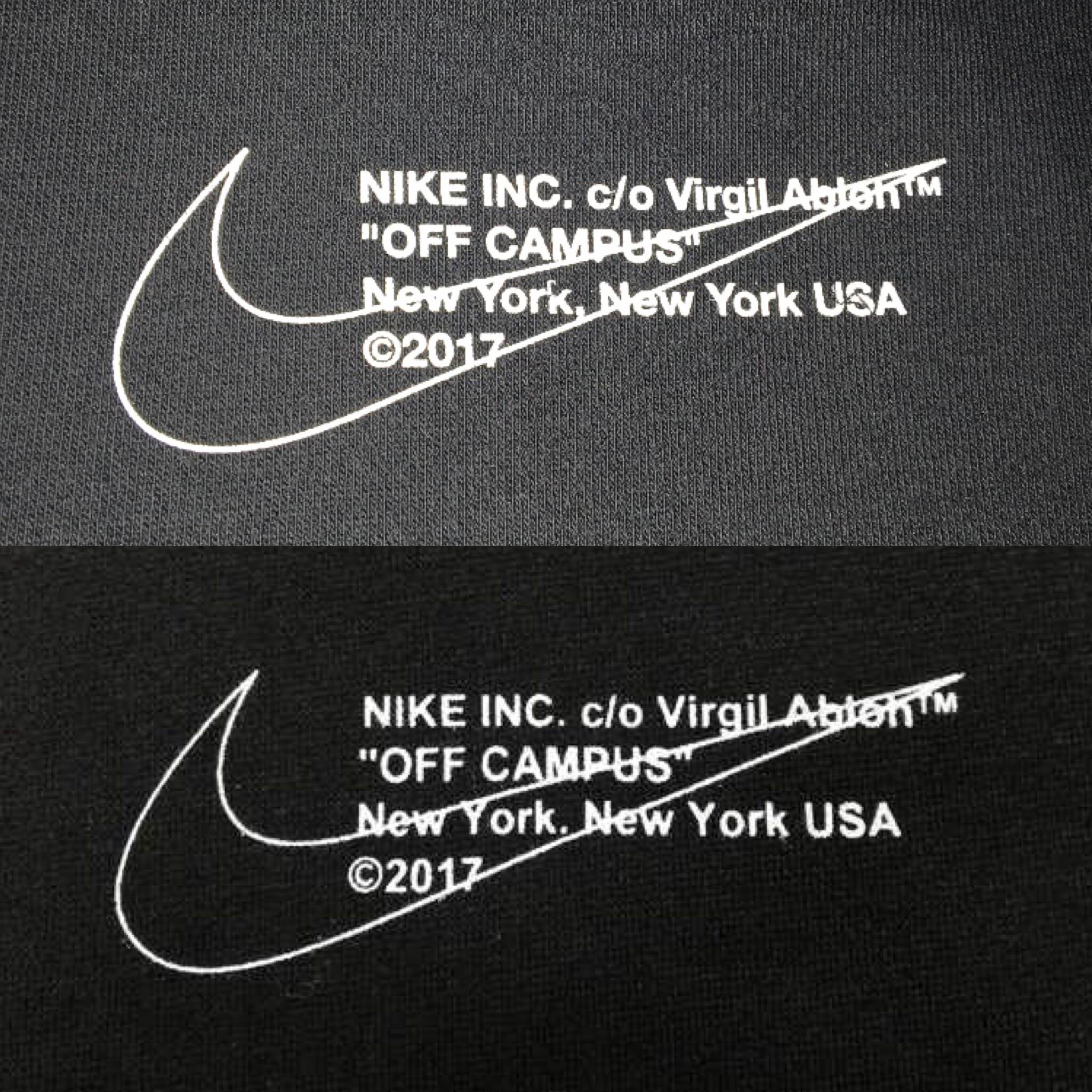 Off White Nike Logo - Nike x Off White “Off Campus” Retail-Rep Comparison - Album on Imgur