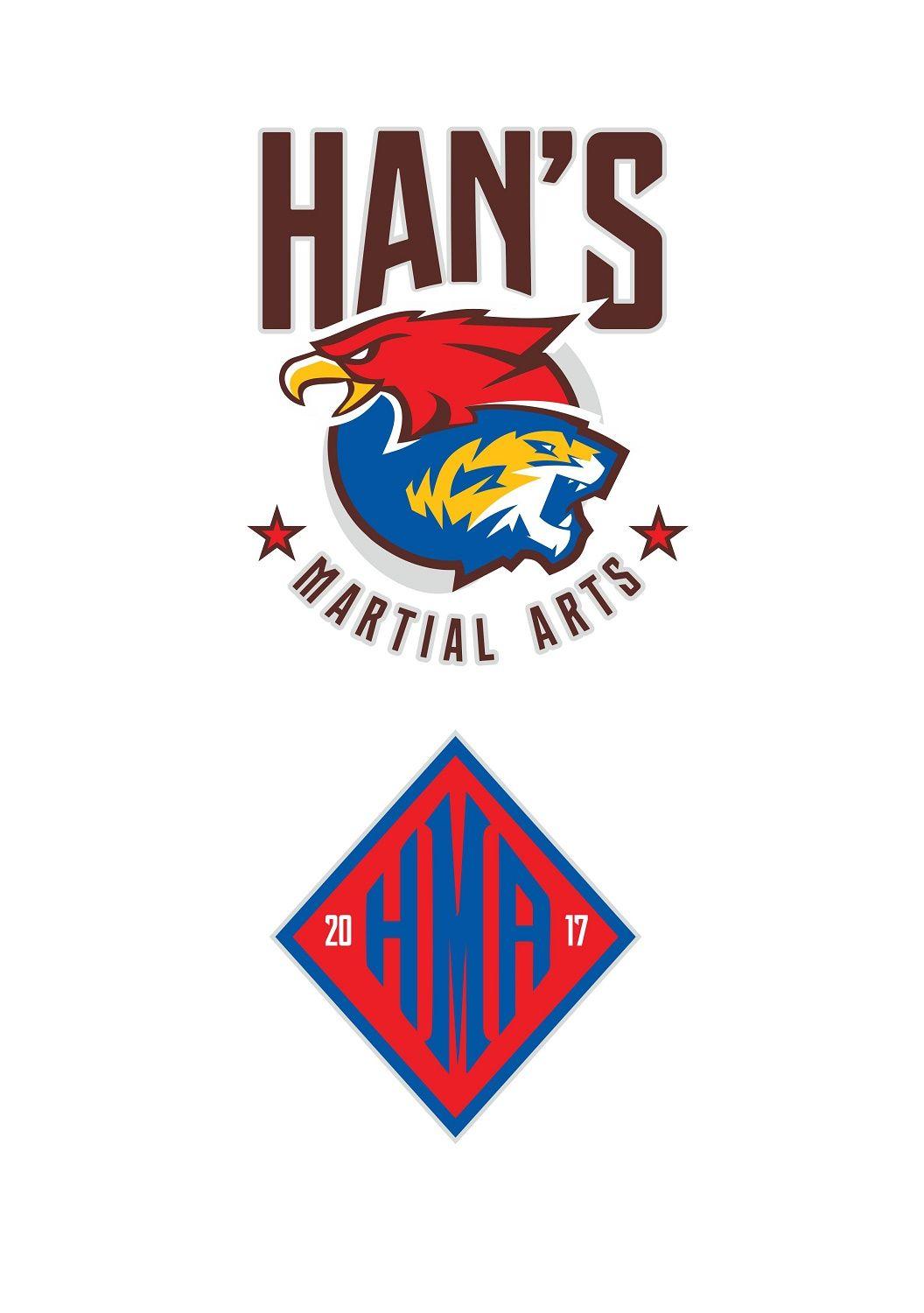 Han Logo - Bold, Colorful, Martial Art Logo Design for Han's Martial Arts