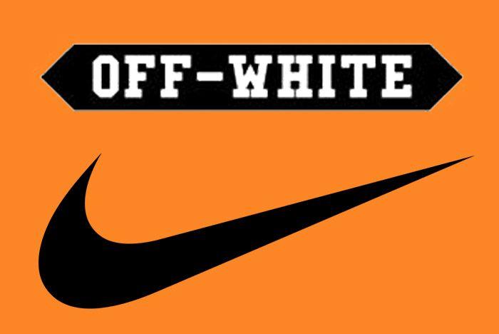 off white nike sign