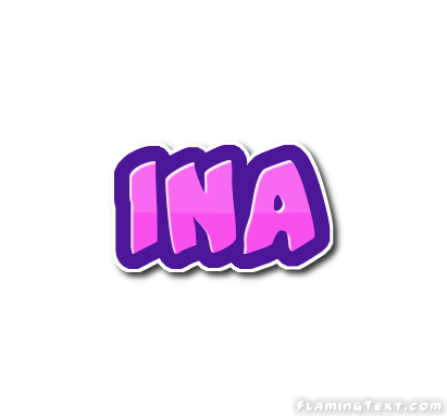 Ina Logo - Ina Logo | Free Name Design Tool from Flaming Text