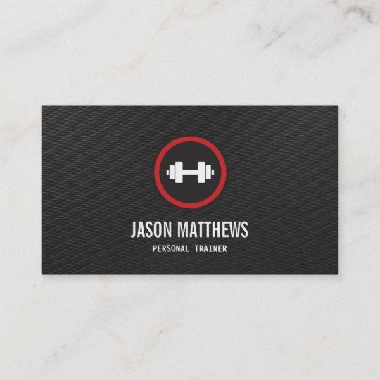 Instructor Logo - Personal Trainer Dumbbell Logo Fitness Instructor Business Card ...