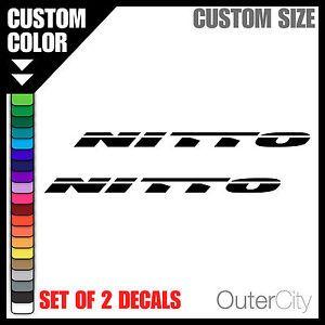 Nitto Logo - 2x Nitto Logo Decal Tires Custom Car Window Sticker Yeti Mug
