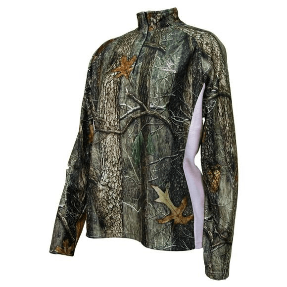 Huntworth Logo - Huntworth Womens Camo Fleece 1/4 Zip