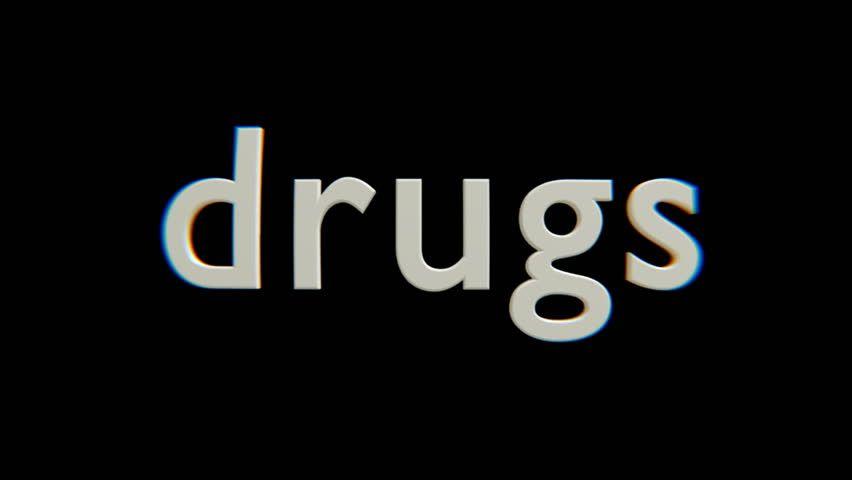 Drugs Logo - Vídeo stock de 3d Animation. Fadingdissolving Drugs Logo. (100 ...