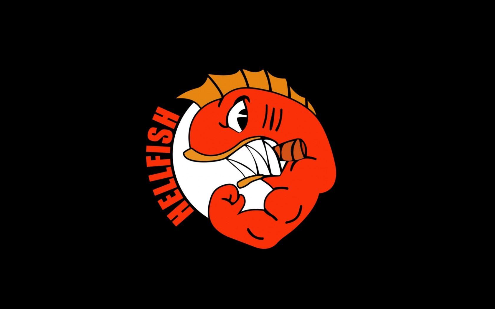 Hellfish Logo - Download wallpaper logo, muscle, power, The Simpsons, Hellfish ...