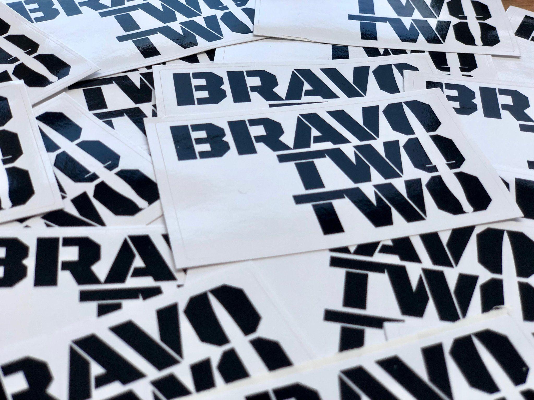Two Logo - Bravo Two Two Logo - White Sticker – Bravo22