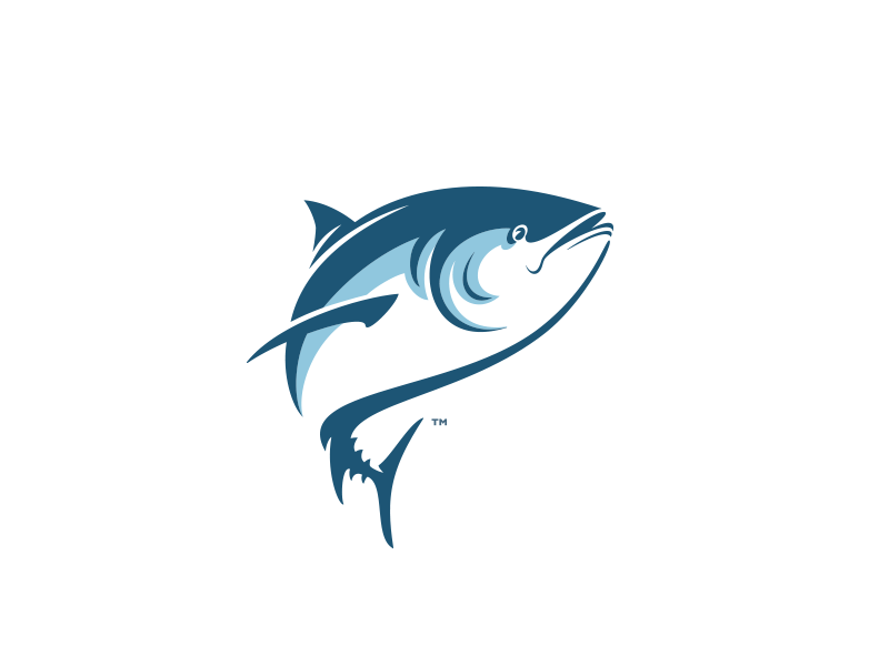Tuna Logo - Tuna. Illustrations // 插画. Fish logo、Tuna 和 Logo design