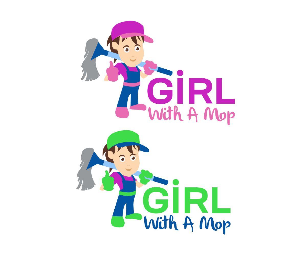 M.O.p. Logo - Colorful, Playful, Janitorial Service Logo Design for Girl With A ...