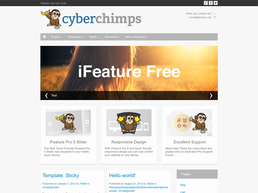 CyberChimps Logo - Free WordPress Theme - Radiant - by CyberChimps