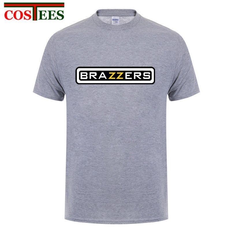 Brazzos Logo - Custom Short Sleeve Boyfriend's Brazzers Logo Tees Shirts Latest