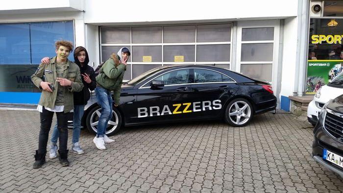 Brazzos Logo - Just found a Mercedes with the Brazzers Logo on it - 9GAG