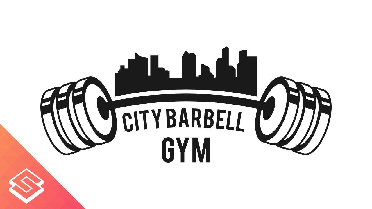 Barbell Logo - Inkscape Tutorial: Barbell Skyline Logo