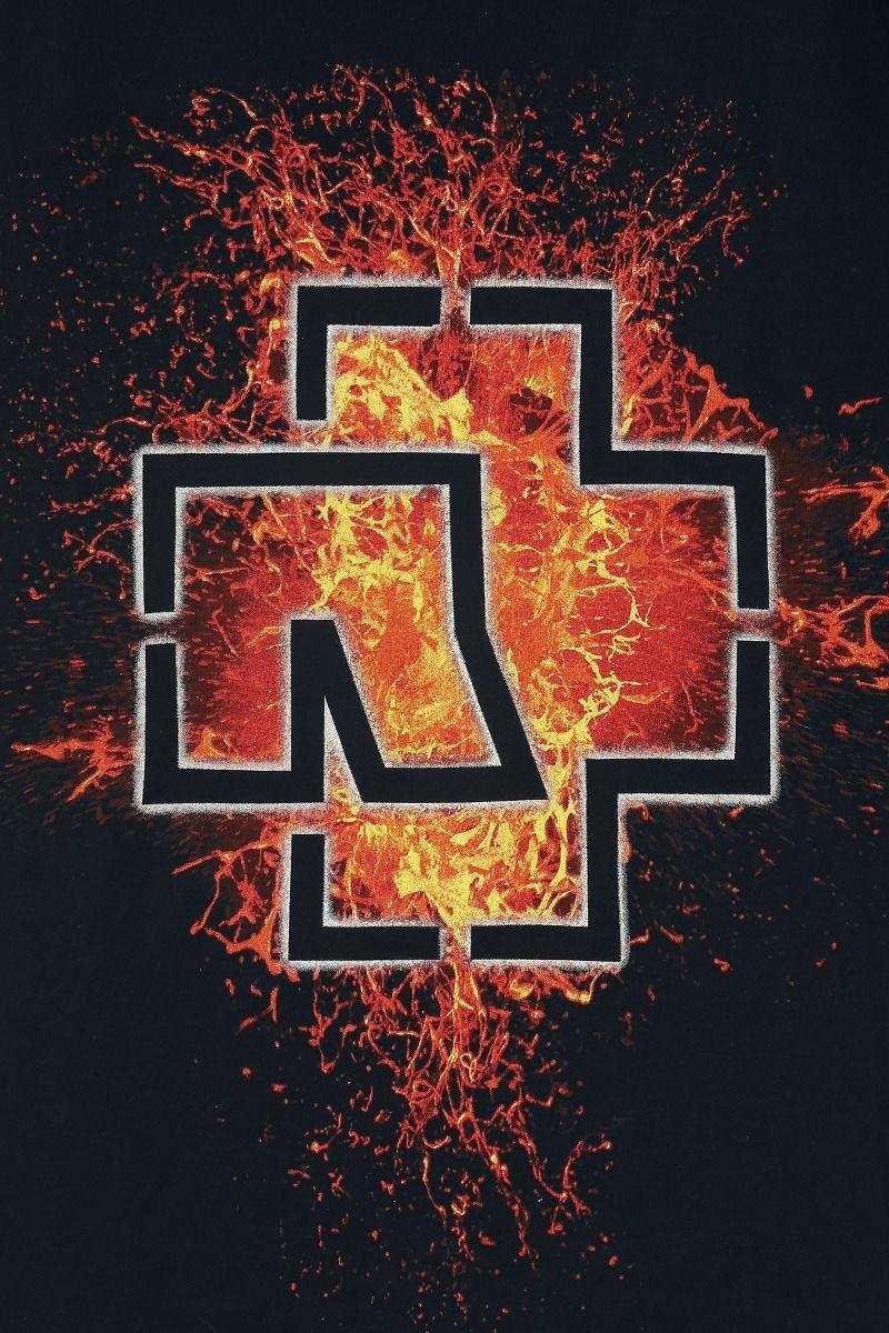 Rammstein Logo - Lava Logo | Rammstein T-Shirt | EMP