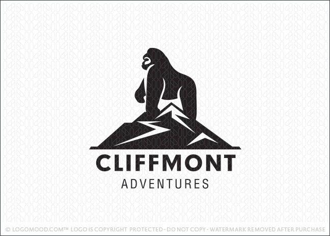 Cliff Logo - Readymade Logos for Sale Mountain Cliff Gorilla | Readymade Logos ...