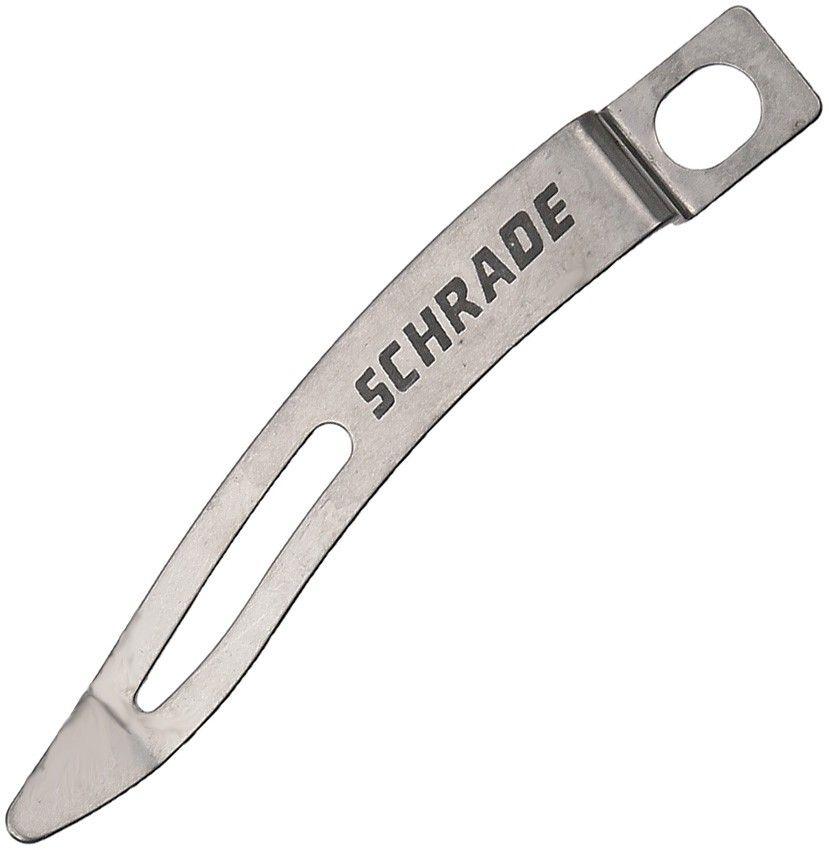 Schrade Logo - Schrade Logo Stainless Pocket Clip