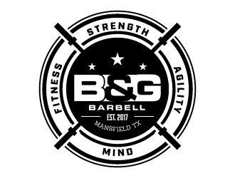 Barbell Logo - B&G Barbell logo design