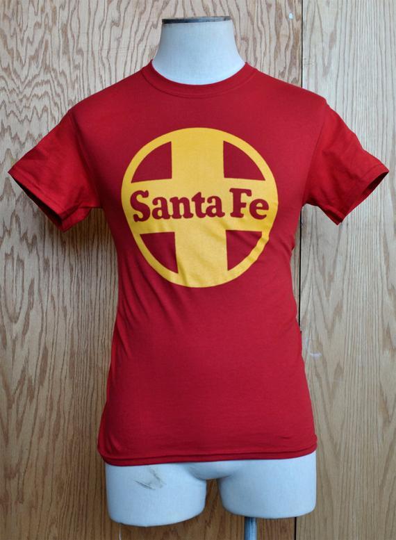 ATSF Logo - Vintage Santa Fe ATSF Railroad Logo T Shirt Fallen Flag