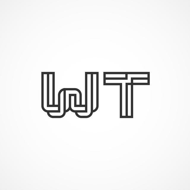 Wt Logo - Initial Letter WT Logo Template Template for Free Download on Pngtree