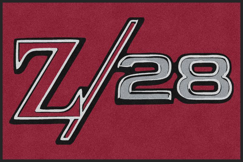 Z28 Logo - Custom Chevrolet Camaro Z28 Logo Rug