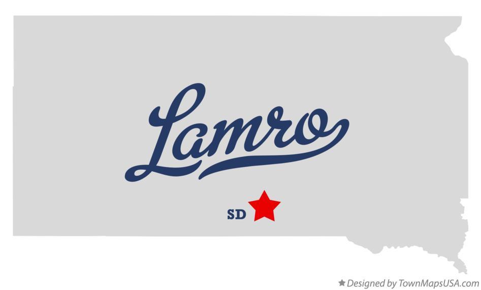 Lamro Logo - Map of Lamro, SD, South Dakota