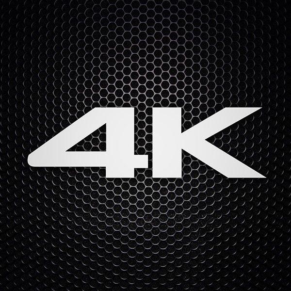 4K Logo - Sticker 4K Logo