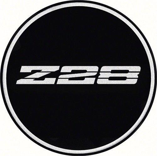 Z28 Logo - OER K151763bk Silver Logo Black Background Wheel Center Cap