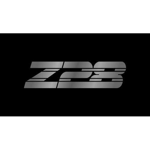 Z28 Logo - Personalized Chevrolet Z28 License Plate on Black Steel by Auto Plates