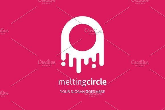 Melting Logo - Melting Circle Logo Logo Templates Creative Market