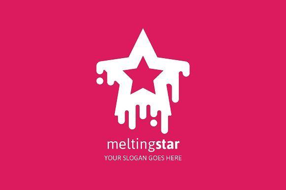 Melting Logo - Melting Star Logo ~ Logo Templates ~ Creative Market