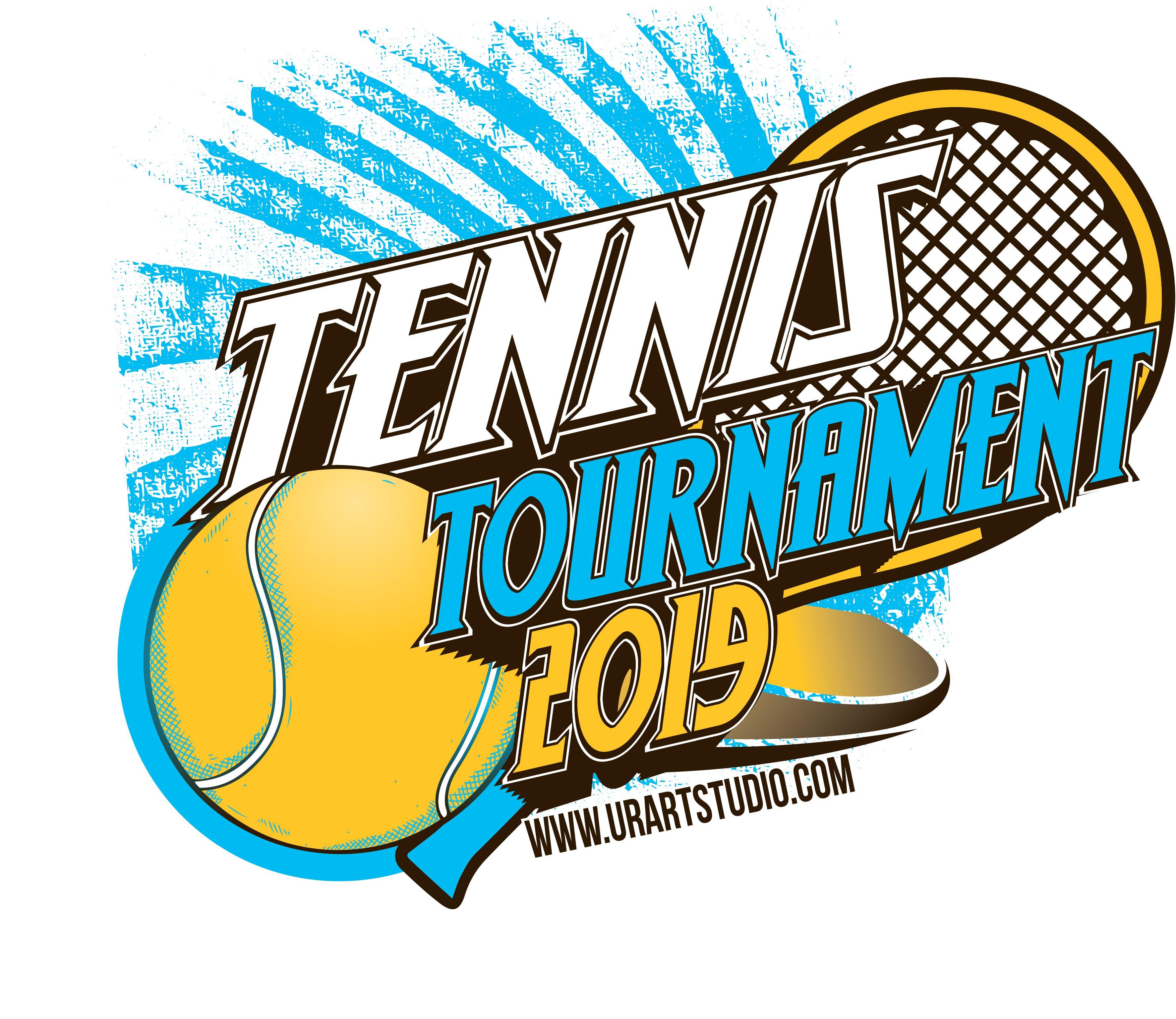 Tournament Logo - TENNIS TOURNAMENT 2019 T-shirt vector logo design for print ...