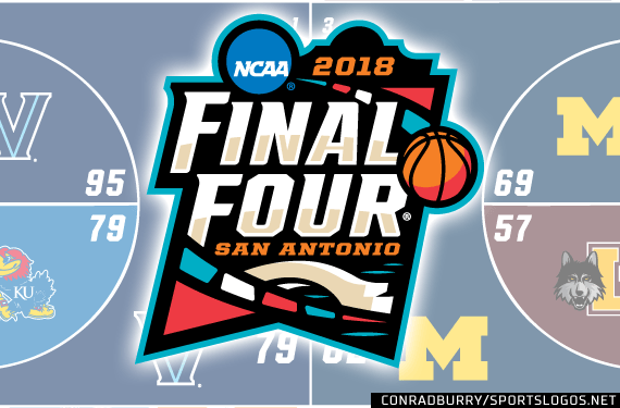 Tournament Logo - 2018 NCAA Tournament National Championship Logo Court Bracket ...