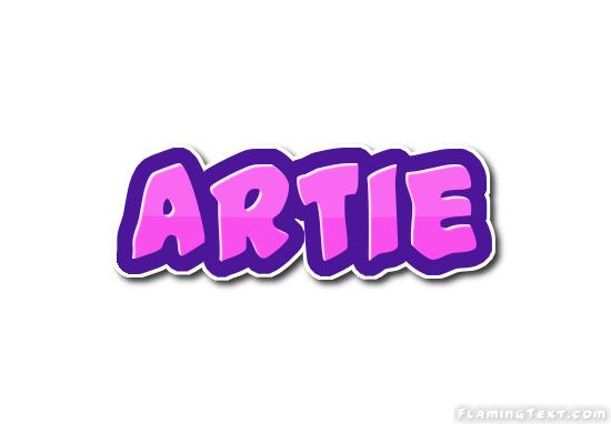 Artie Logo - Artie Logo. Free Name Design Tool from Flaming Text