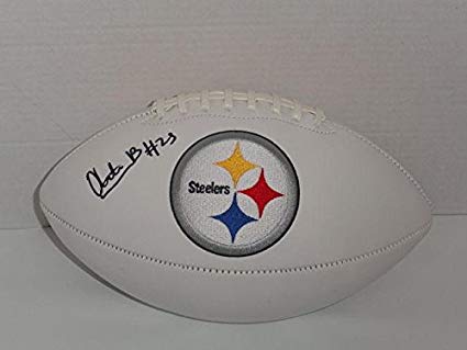 Artie Logo - Artie Burns Signed Football - Logo #1 Pick Miami Exact Proof ...