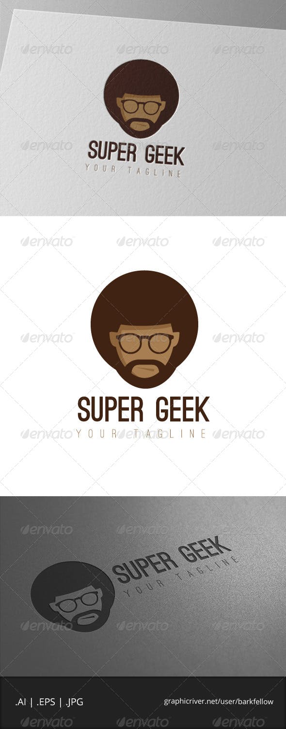 SuperGeek Logo - Super Geek Logo Template
