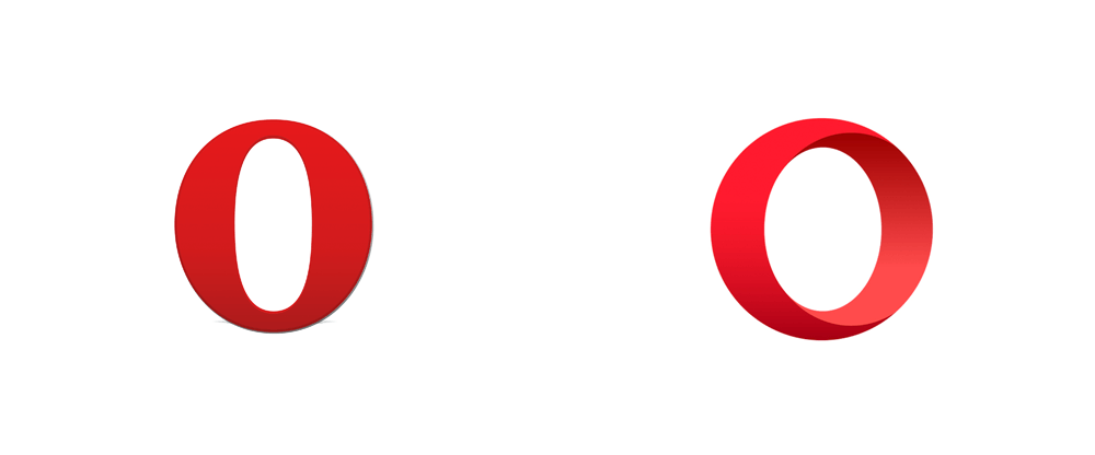 Opera Browser Logo - Brand New: New Logo for Opera done In-house with Anti and DixonBaxi