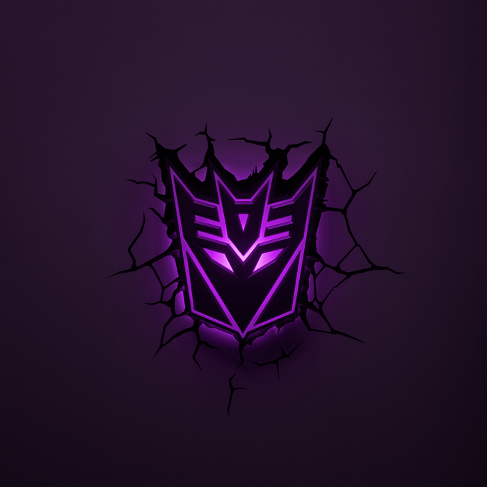 Decpticon Logo - Transformers - Decepticon Logo 3D Light | Ozzie Collectables